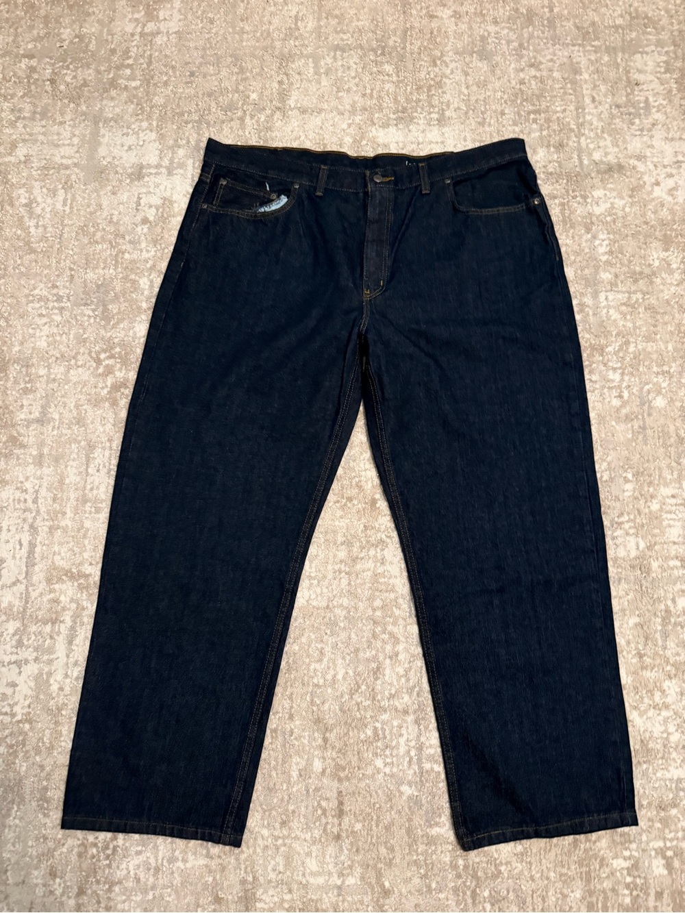 George Men’s Relaxed Dark Indigo Jeans size 42X30-NWOT